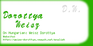dorottya weisz business card